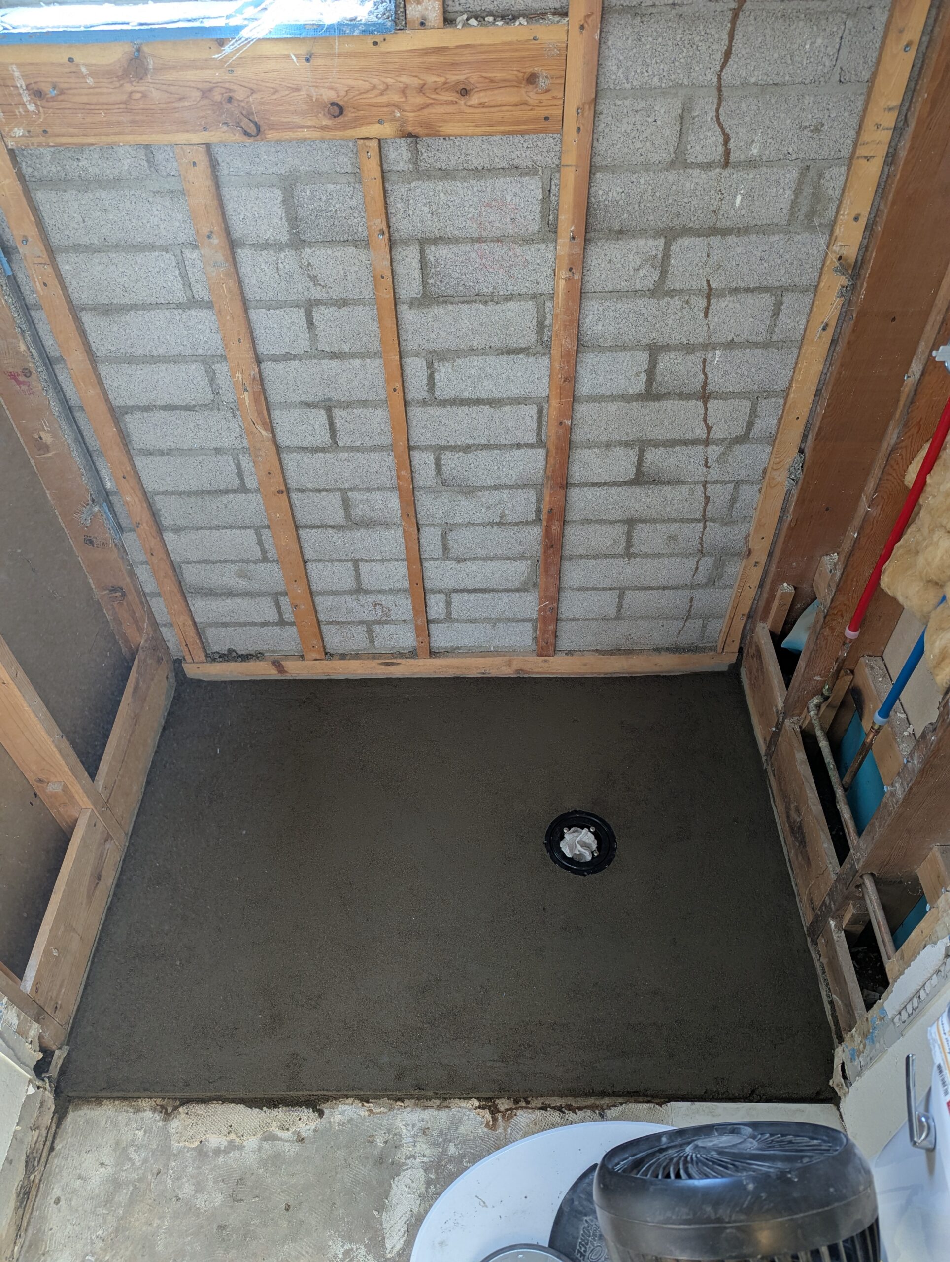 Cleaned and cleared residential area